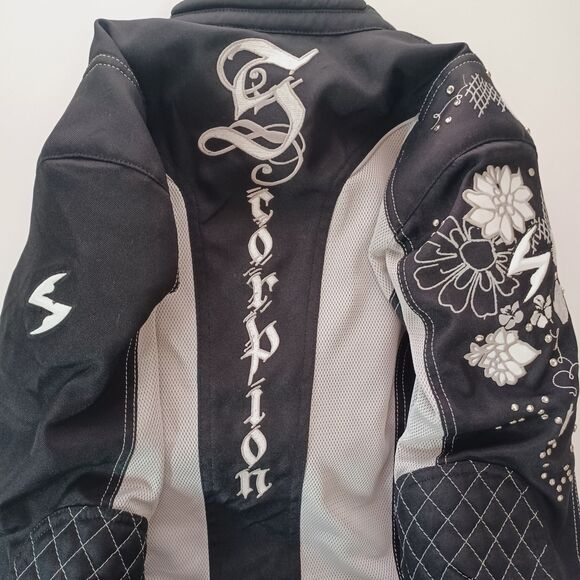 Scorpion Exo Jacket Womens XL Get Stung Water Resistant Motorcycle Armor Style - Picture 14 of 15